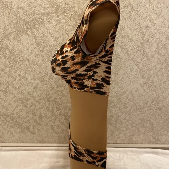 SHEIN Leopard Print Bikini - Brown and Black - Picture 9 of 16